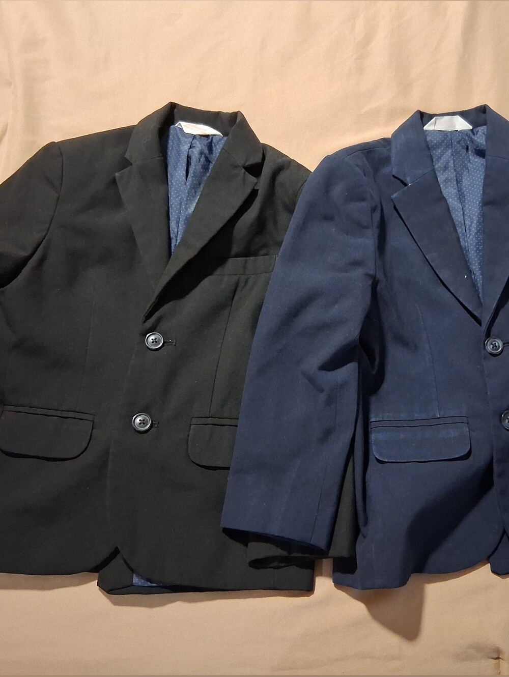Cat & Jack Navy and Black Blazer Jackets Classic Two-Button Style Size 4